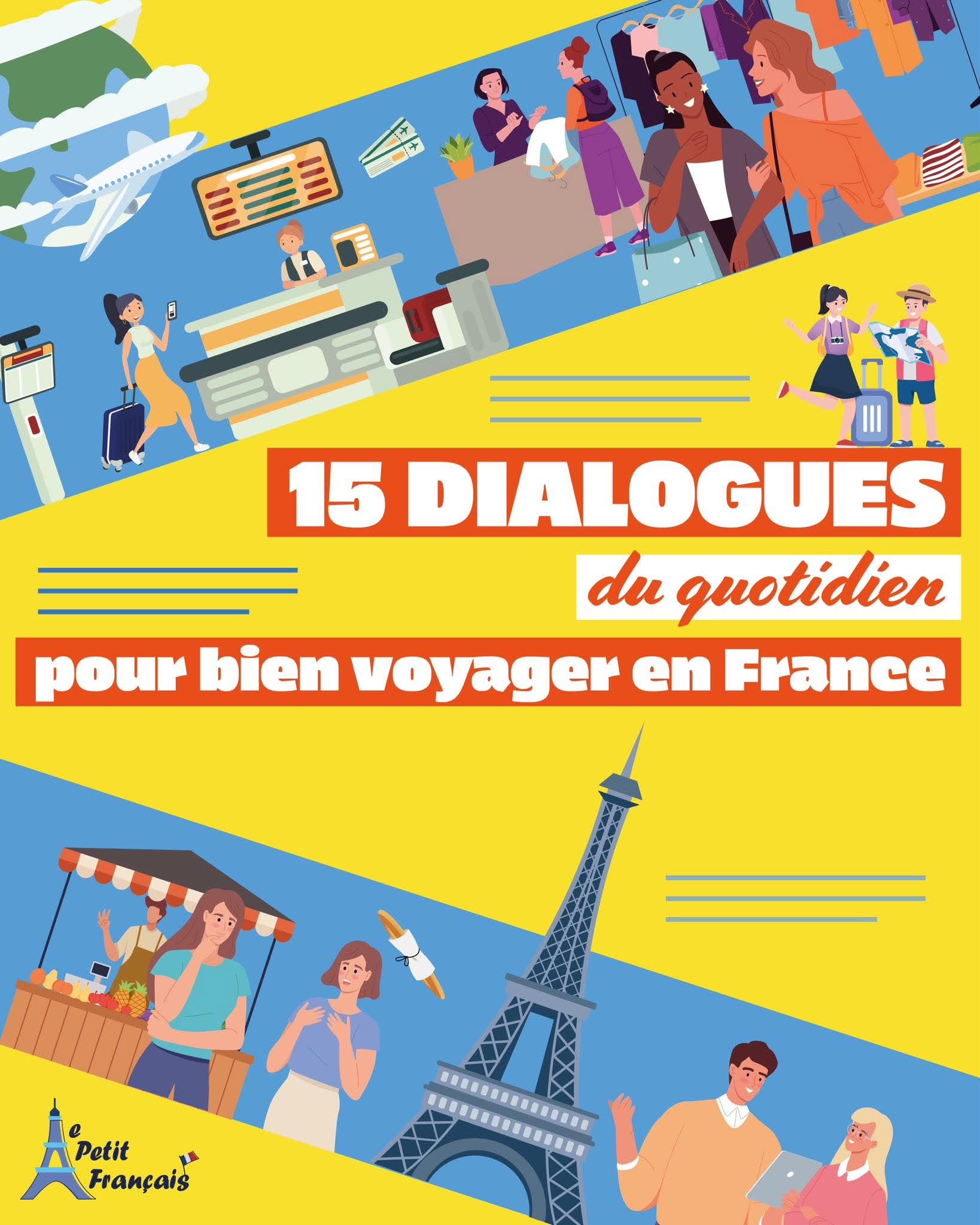 15 dialogues du quotidien — დიალოგები მოგზაურობისთვის